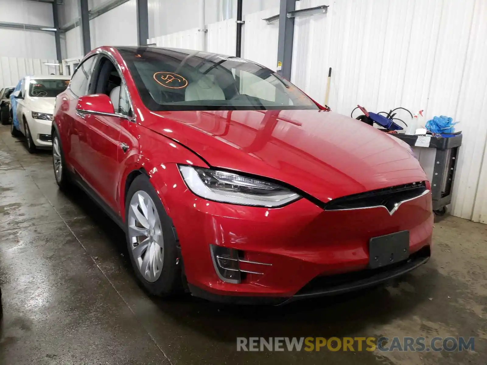 1 Photograph of a damaged car 5YJXCDE23LF306770 TESLA MODEL X 2020