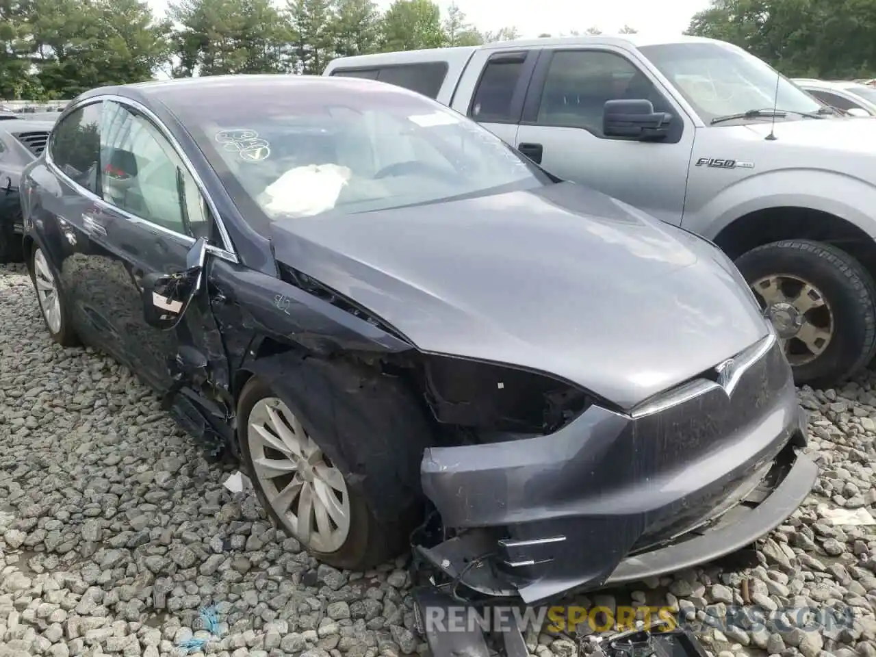 1 Photograph of a damaged car 5YJXCDE24LF228726 TESLA MODEL X 2020