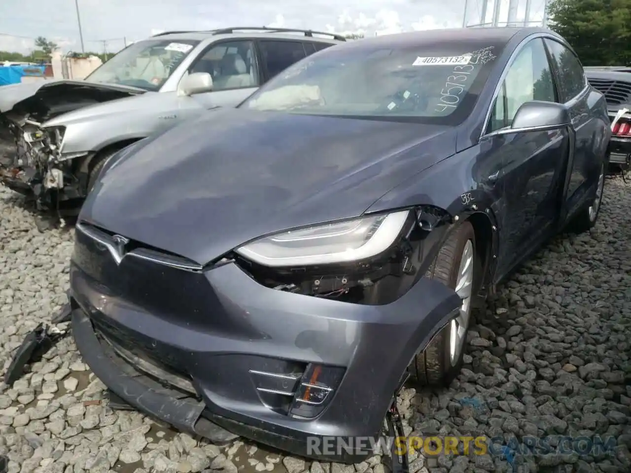 2 Photograph of a damaged car 5YJXCDE24LF228726 TESLA MODEL X 2020