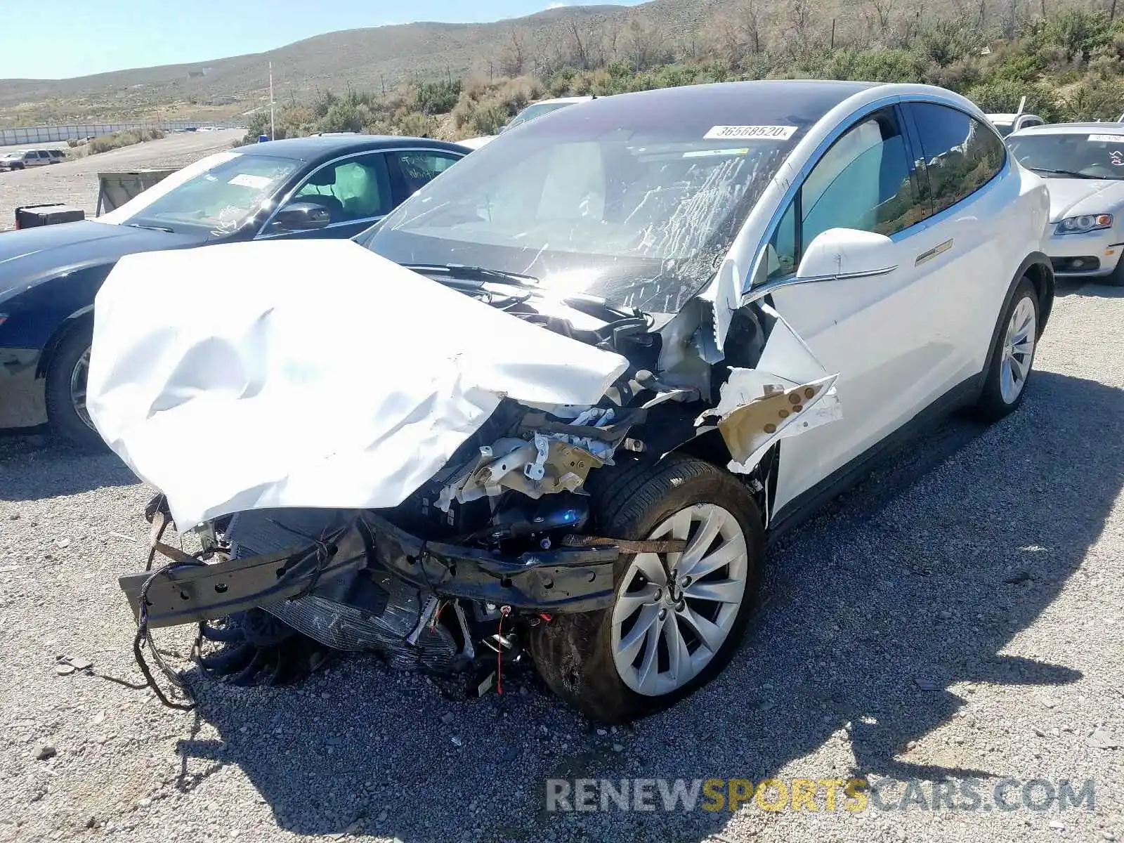 2 Photograph of a damaged car 5YJXCDE24LF235160 TESLA MODEL X 2020