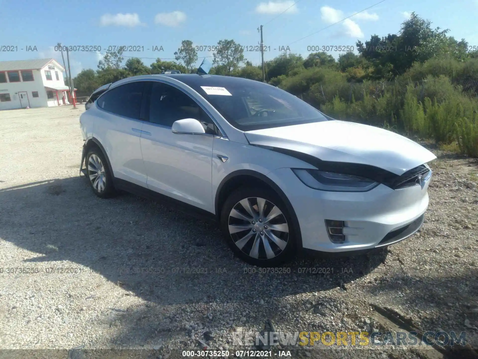 1 Фотография поврежденного автомобиля 5YJXCDE25LF234955 TESLA MODEL X 2020