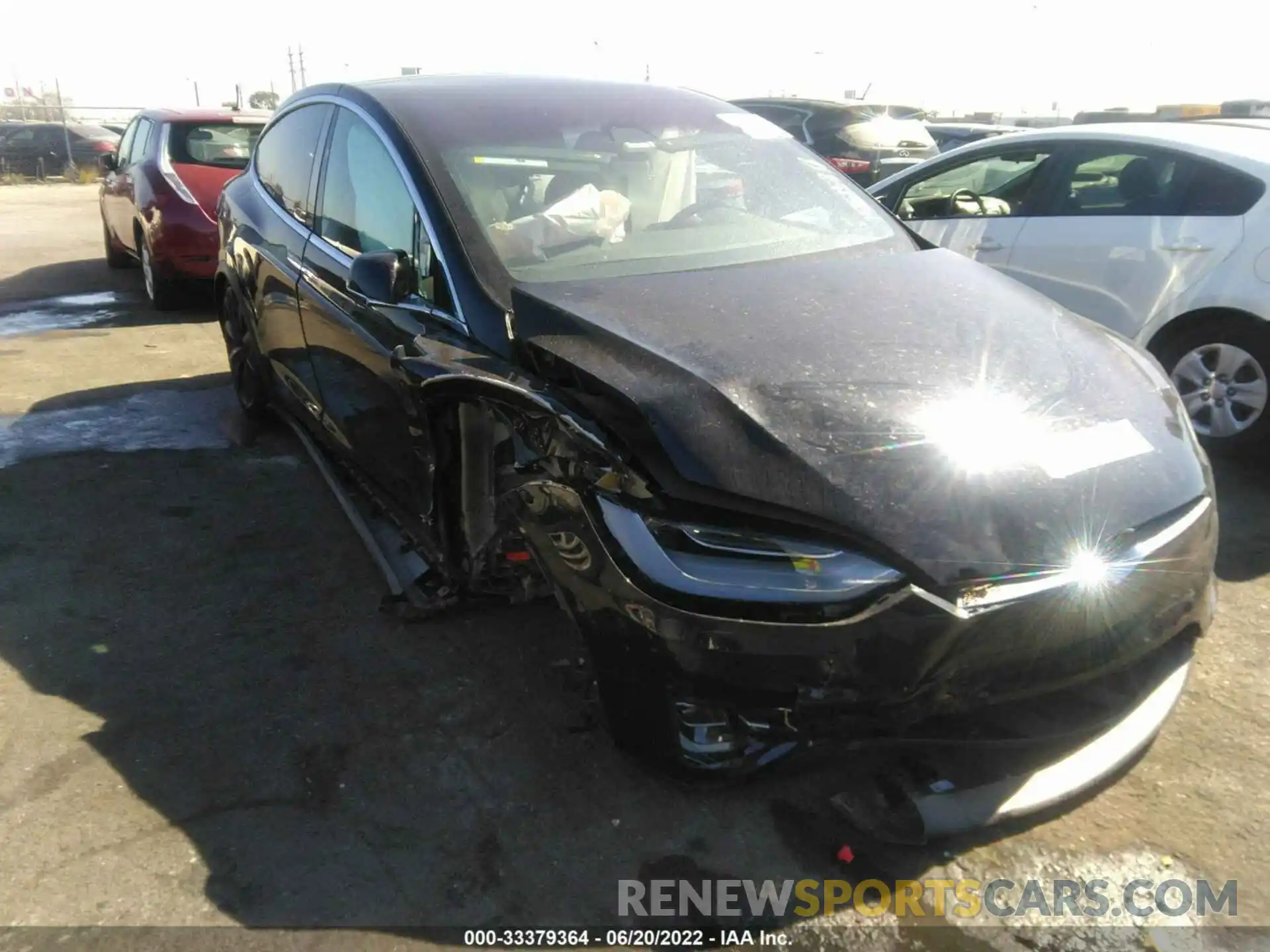 1 Photograph of a damaged car 5YJXCDE25LF260844 TESLA MODEL X 2020