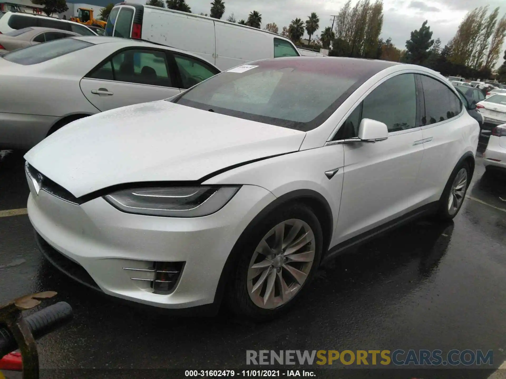 2 Photograph of a damaged car 5YJXCDE25LF298171 TESLA MODEL X 2020