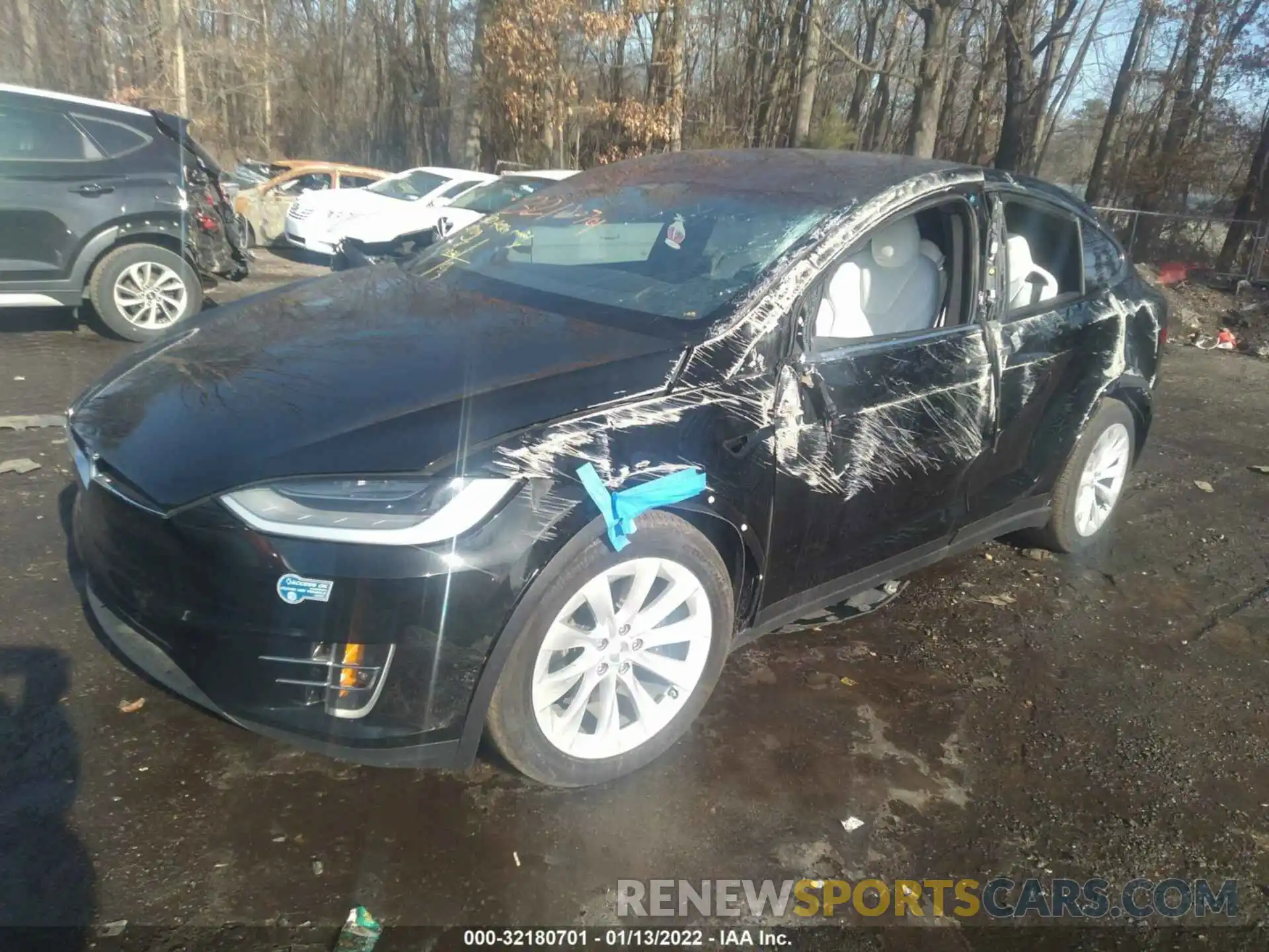 2 Photograph of a damaged car 5YJXCDE25LF305121 TESLA MODEL X 2020