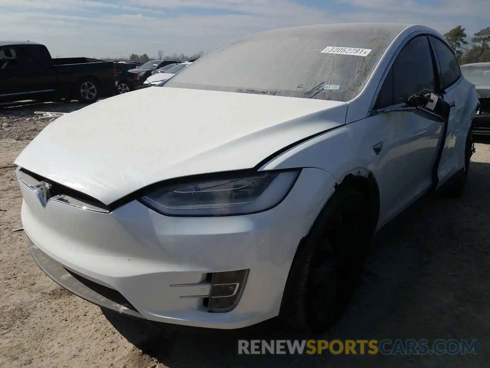 2 Photograph of a damaged car 5YJXCDE26LF234284 TESLA MODEL X 2020