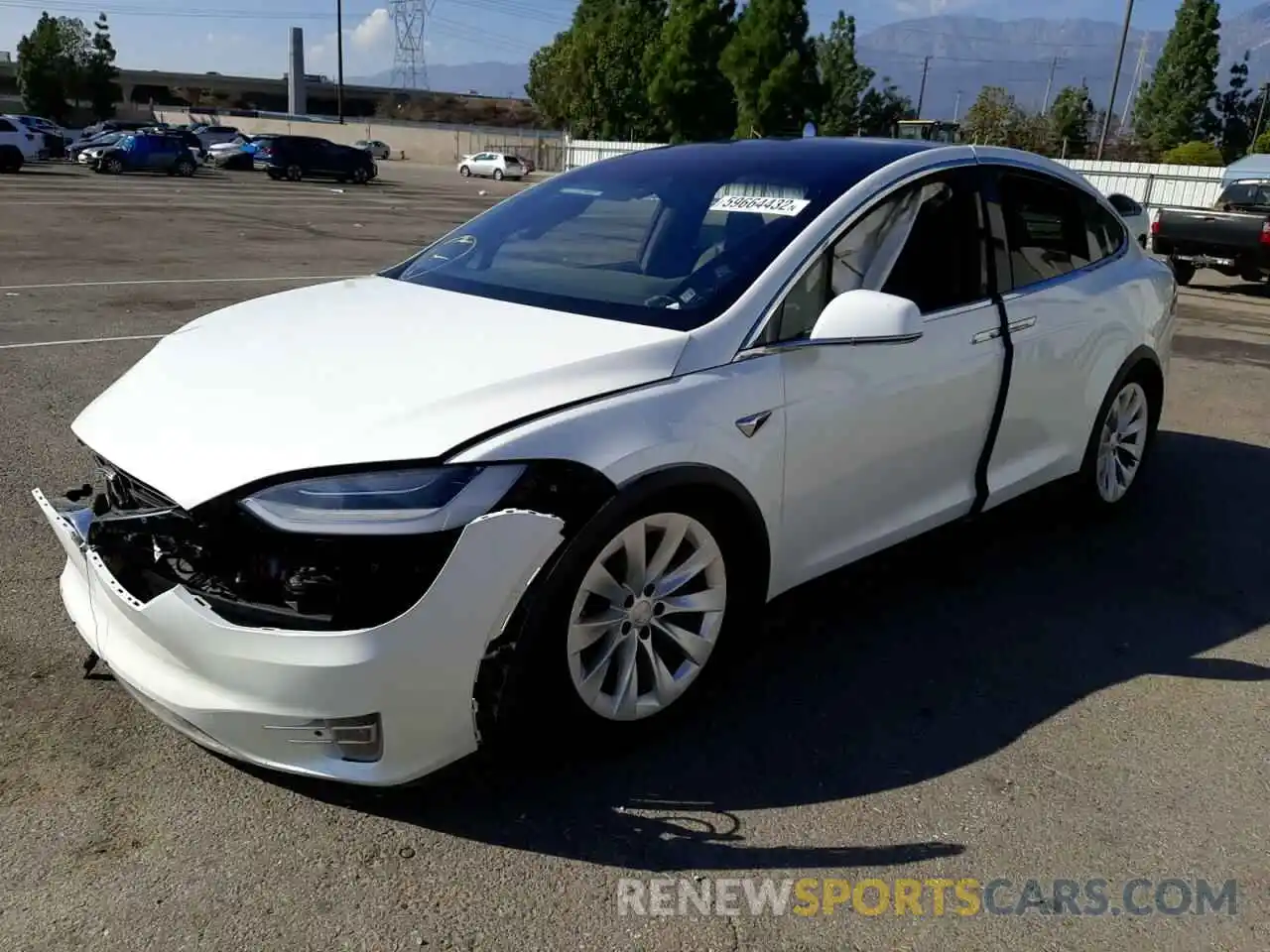 2 Photograph of a damaged car 5YJXCDE26LF238089 TESLA MODEL X 2020