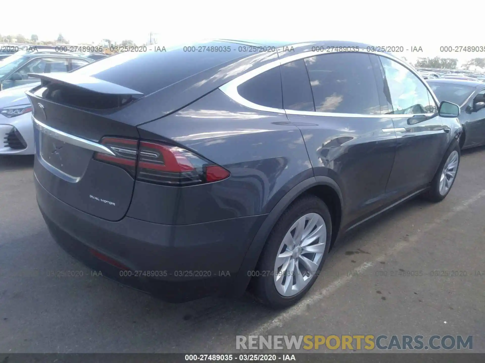 4 Фотография поврежденного автомобиля 5YJXCDE26LF261257 TESLA MODEL X 2020