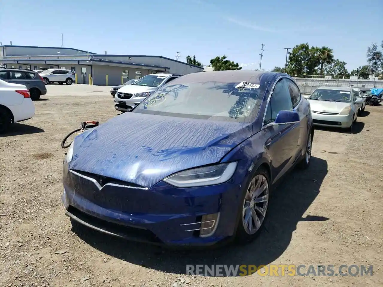 2 Photograph of a damaged car 5YJXCDE26LF261288 TESLA MODEL X 2020