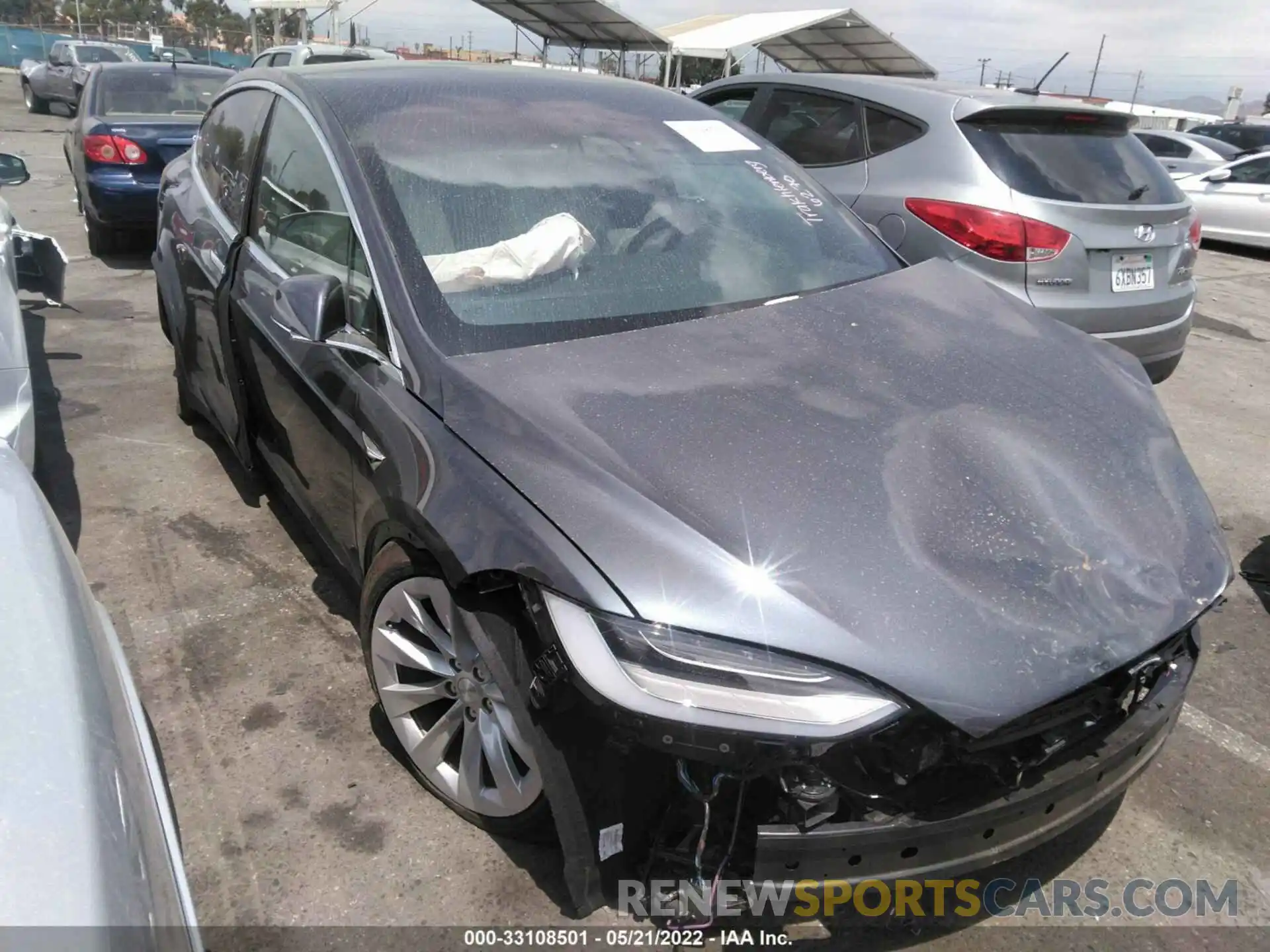 1 Photograph of a damaged car 5YJXCDE26LF284845 TESLA MODEL X 2020