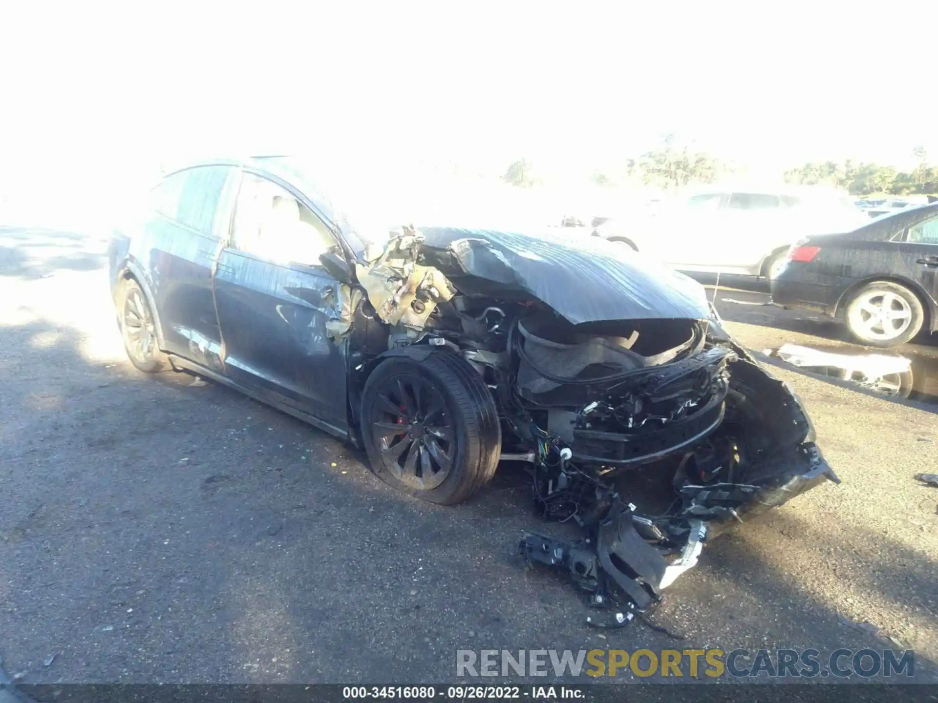 1 Photograph of a damaged car 5YJXCDE27LF231345 TESLA MODEL X 2020