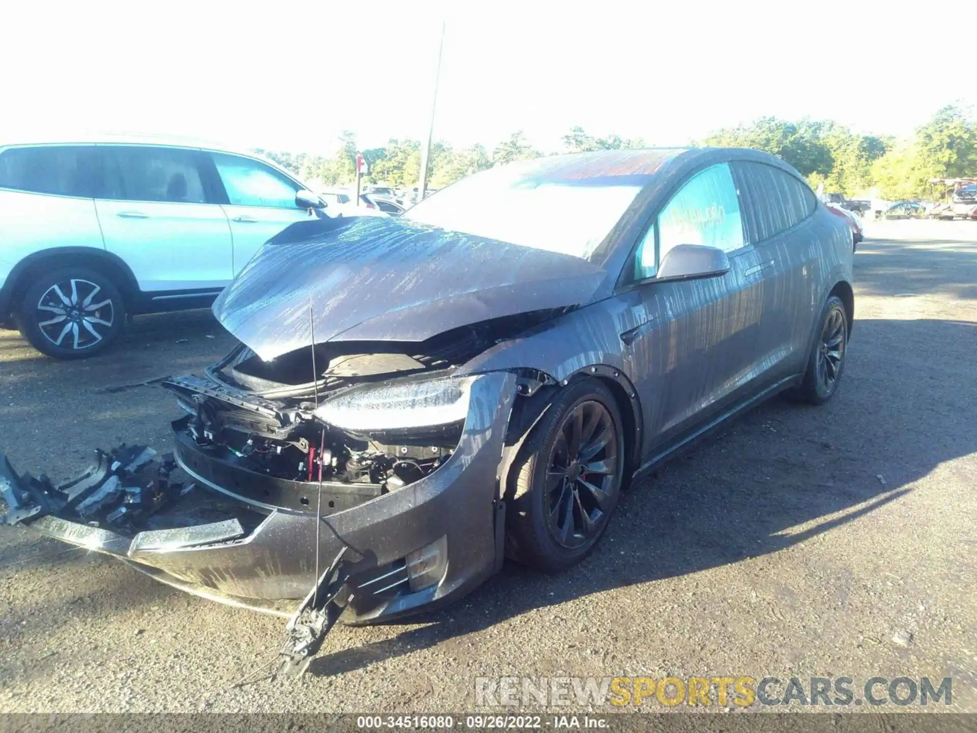 2 Photograph of a damaged car 5YJXCDE27LF231345 TESLA MODEL X 2020