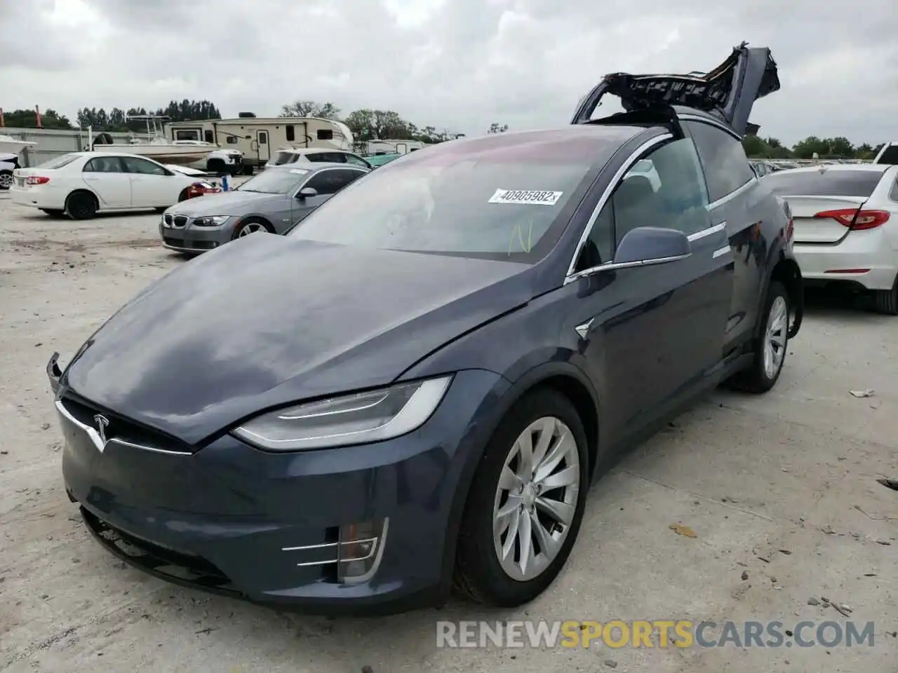 2 Photograph of a damaged car 5YJXCDE27LF248291 TESLA MODEL X 2020