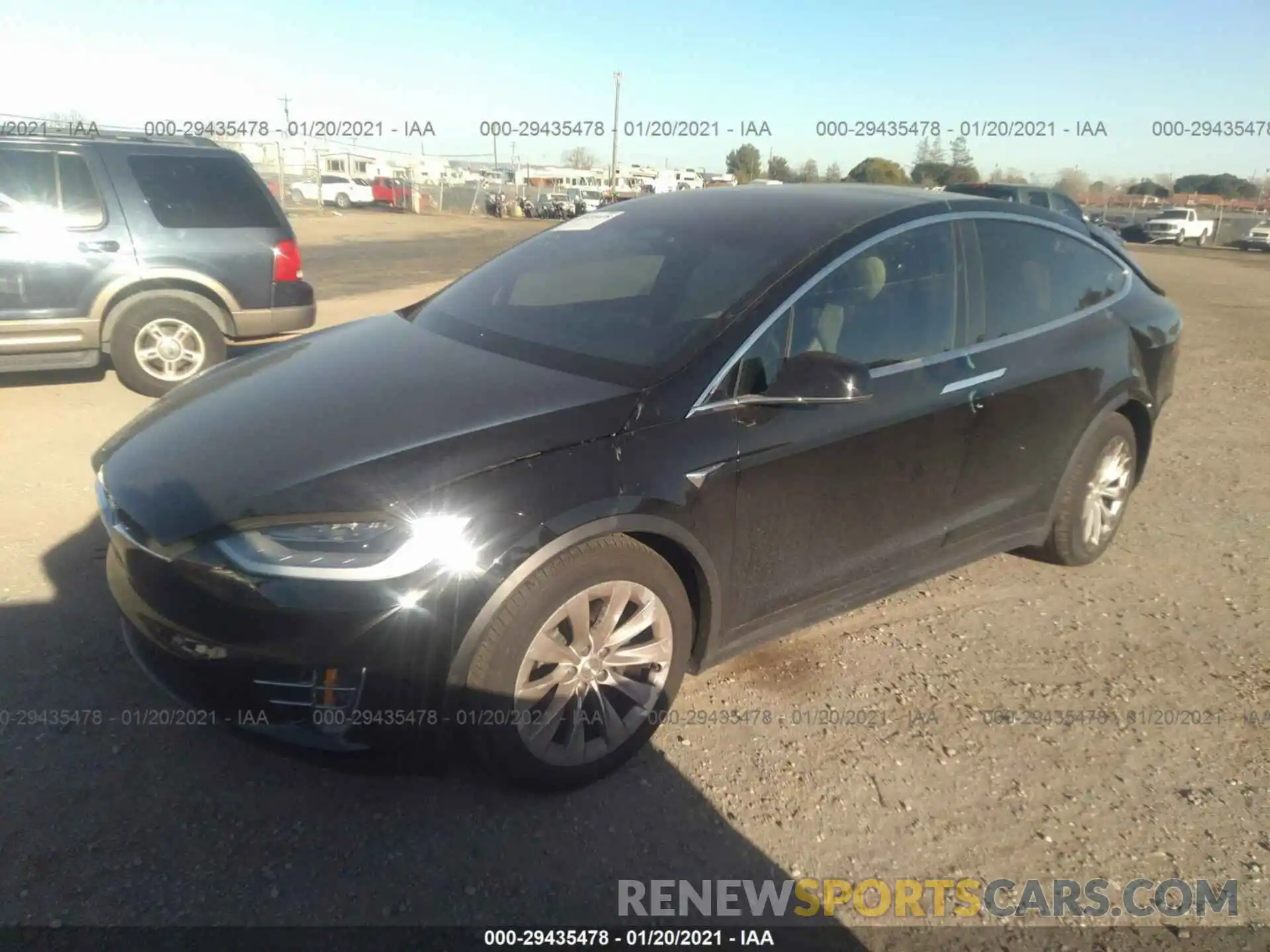 2 Photograph of a damaged car 5YJXCDE27LF285566 TESLA MODEL X 2020