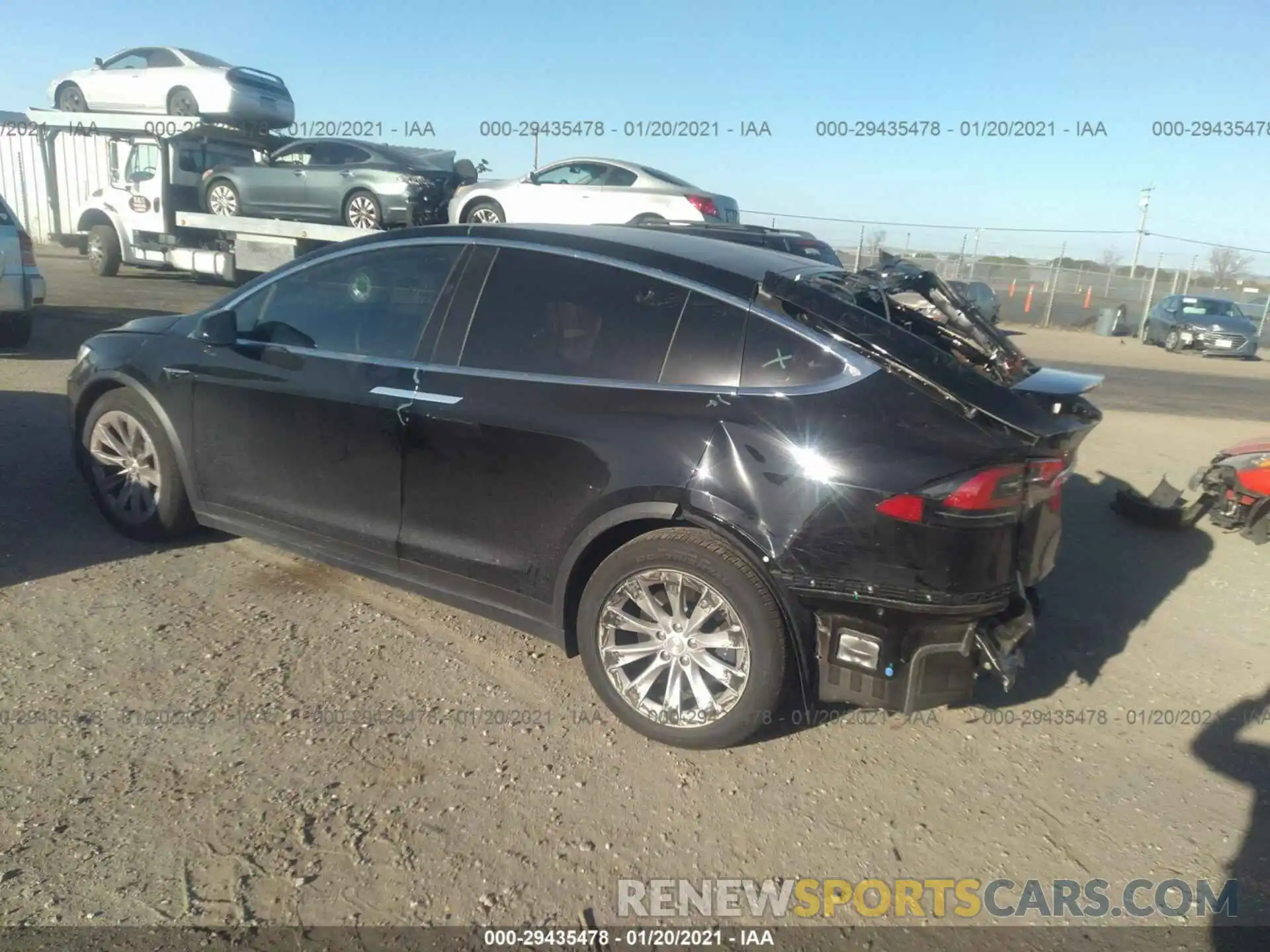 3 Фотография поврежденного автомобиля 5YJXCDE27LF285566 TESLA MODEL X 2020