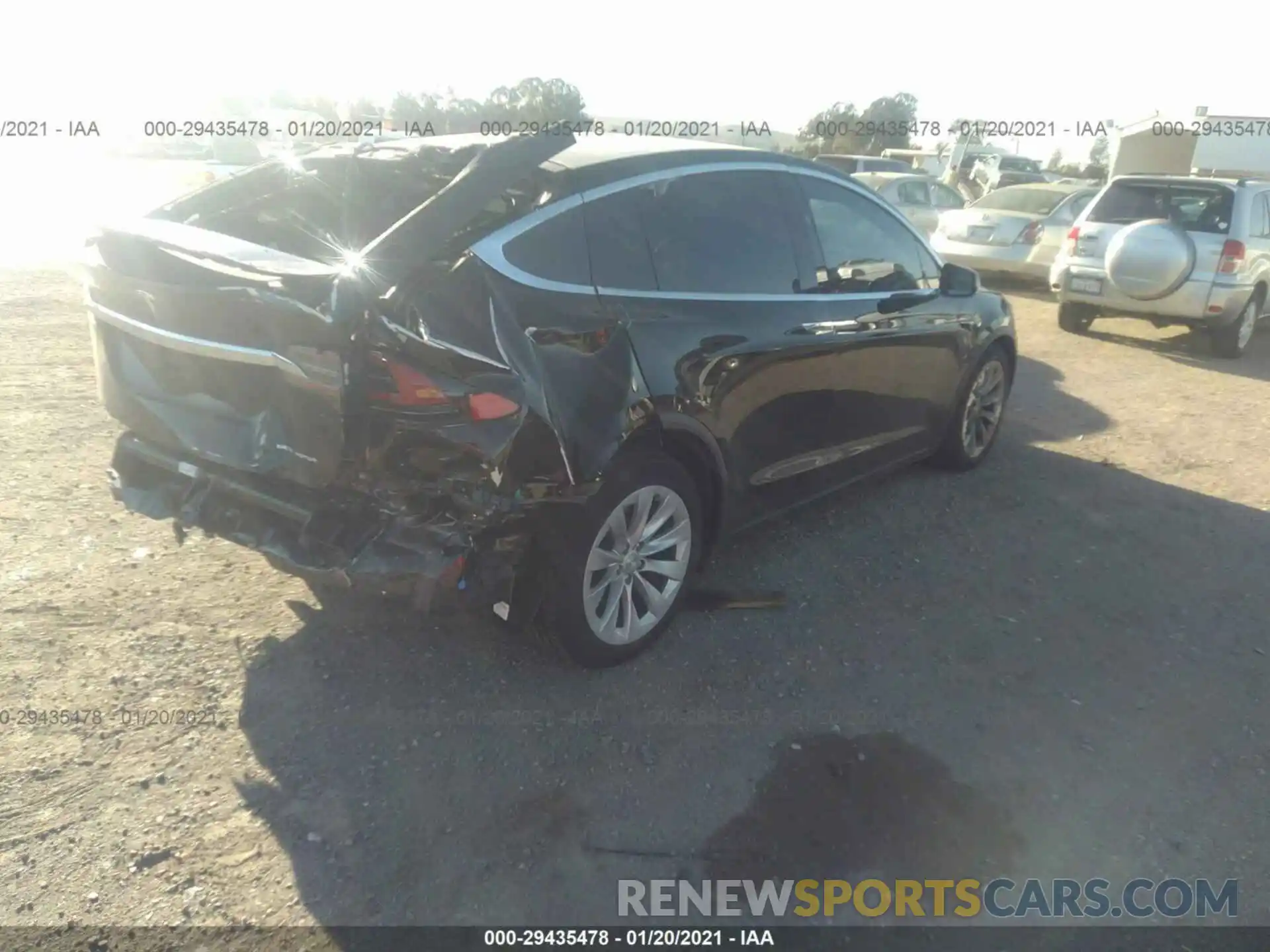 4 Photograph of a damaged car 5YJXCDE27LF285566 TESLA MODEL X 2020