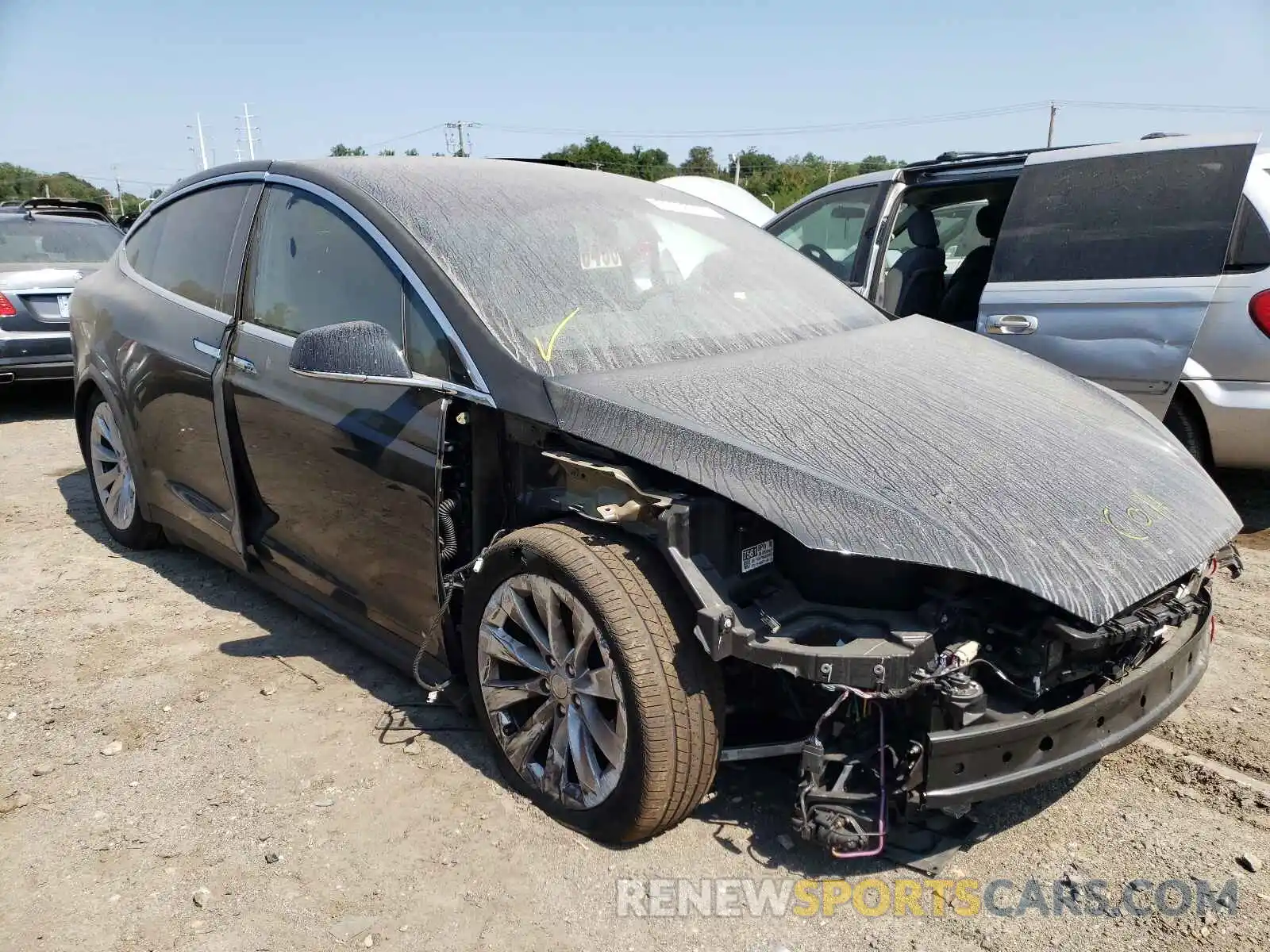 1 Photograph of a damaged car 5YJXCDE27LF286166 TESLA MODEL X 2020