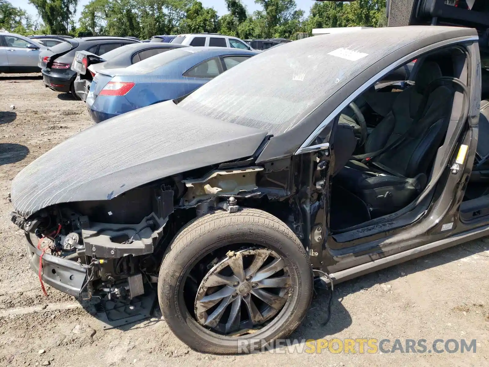 9 Photograph of a damaged car 5YJXCDE27LF286166 TESLA MODEL X 2020