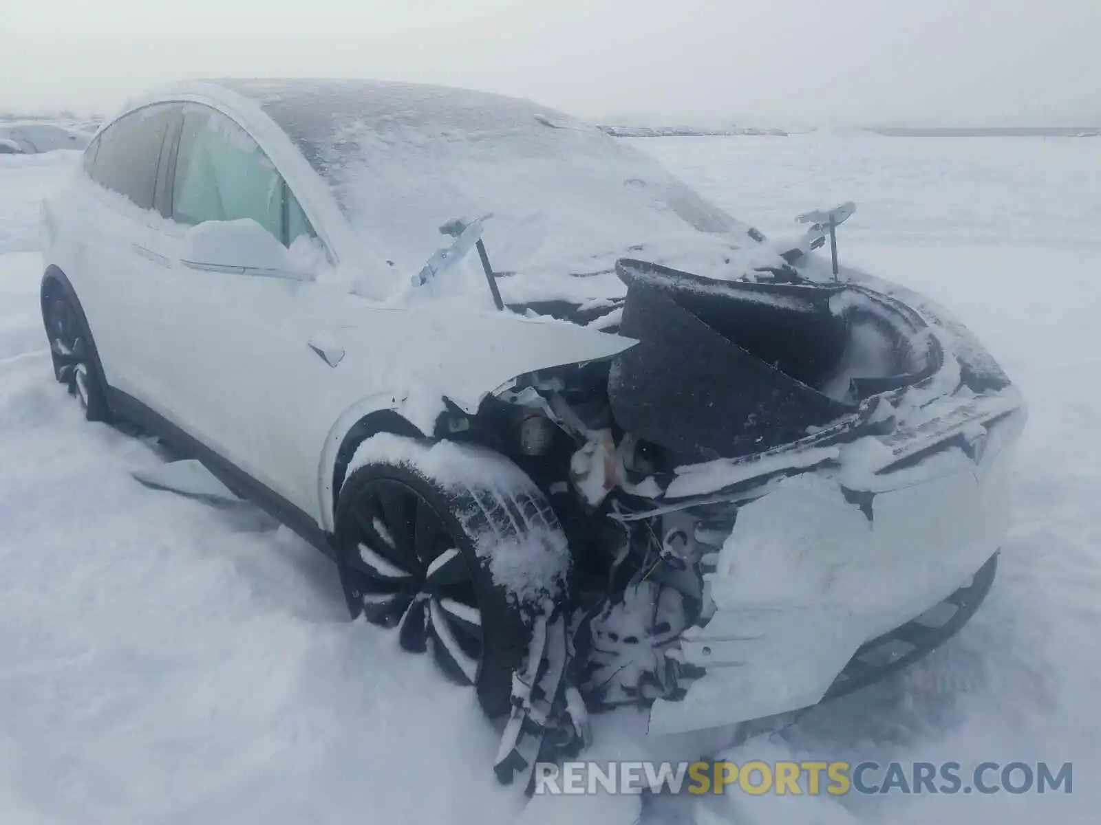 1 Photograph of a damaged car 5YJXCDE28LF234349 TESLA MODEL X 2020