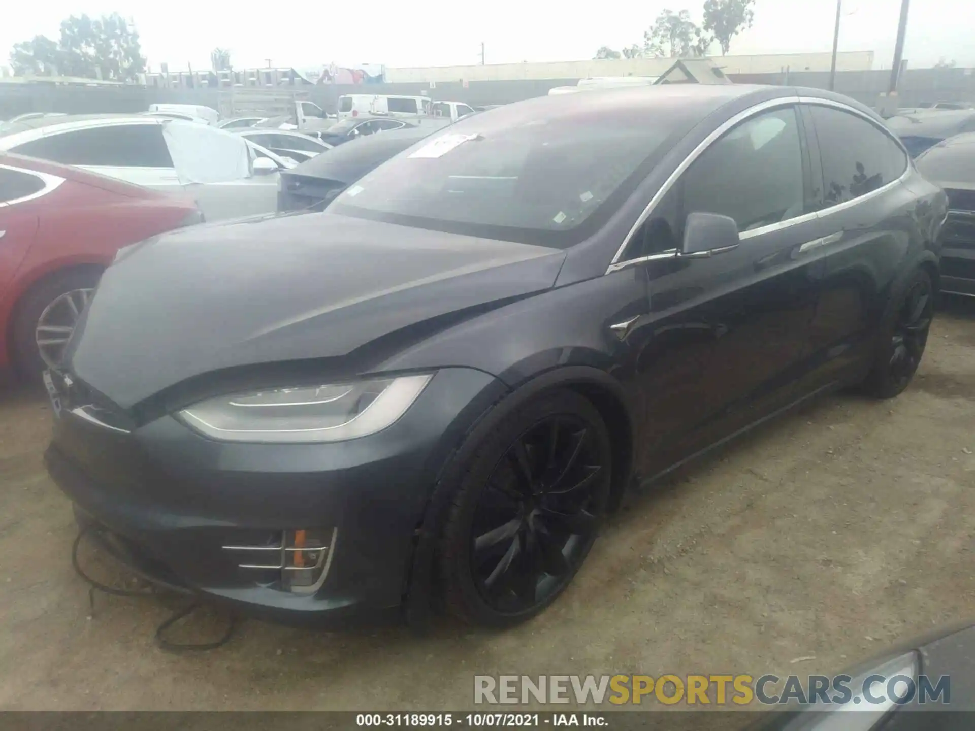 2 Photograph of a damaged car 5YJXCDE28LF238840 TESLA MODEL X 2020