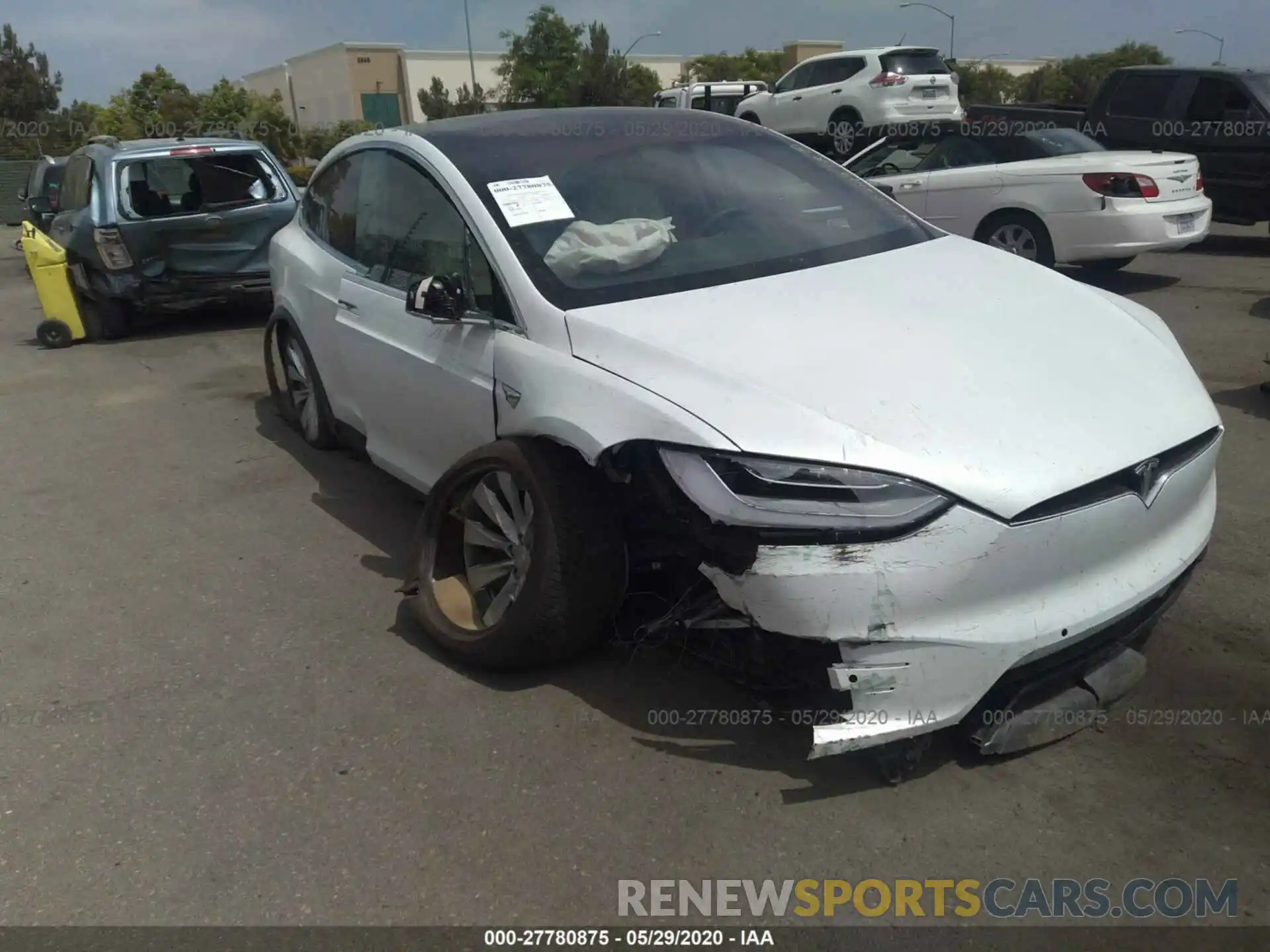 1 Photograph of a damaged car 5YJXCDE28LF249420 TESLA MODEL X 2020