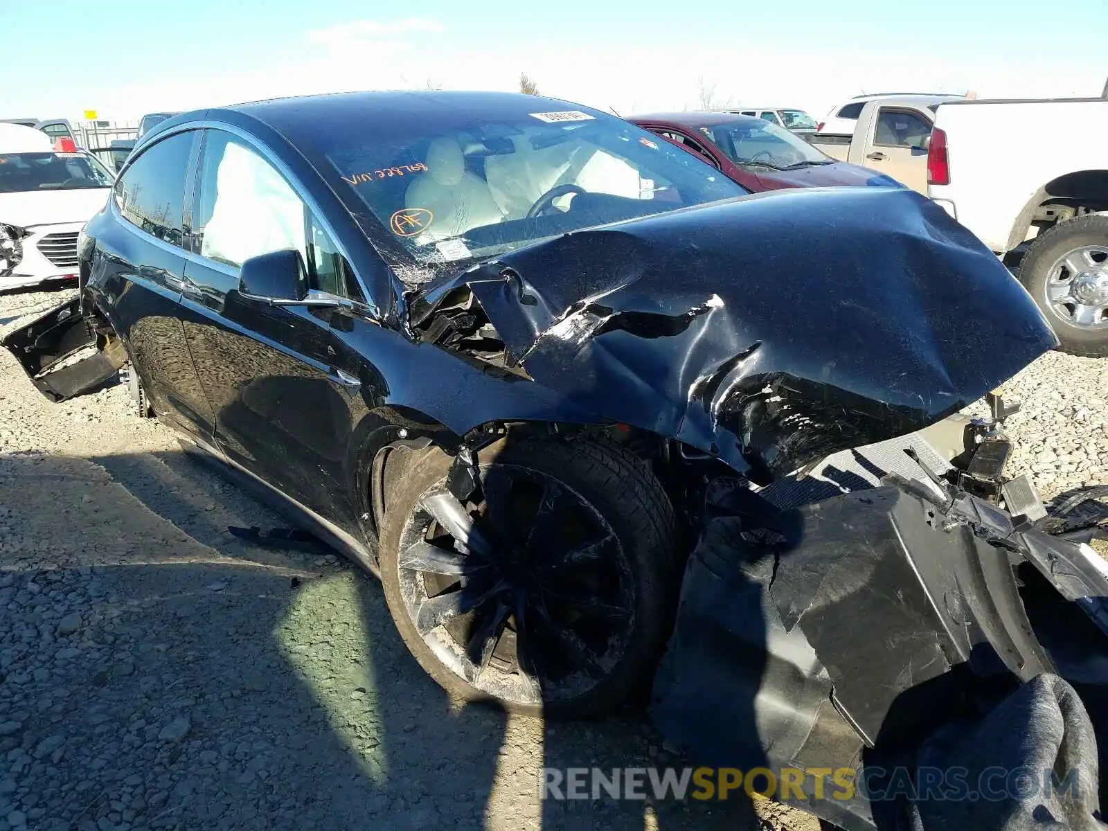 1 Photograph of a damaged car 5YJXCDE29LF228768 TESLA MODEL X 2020