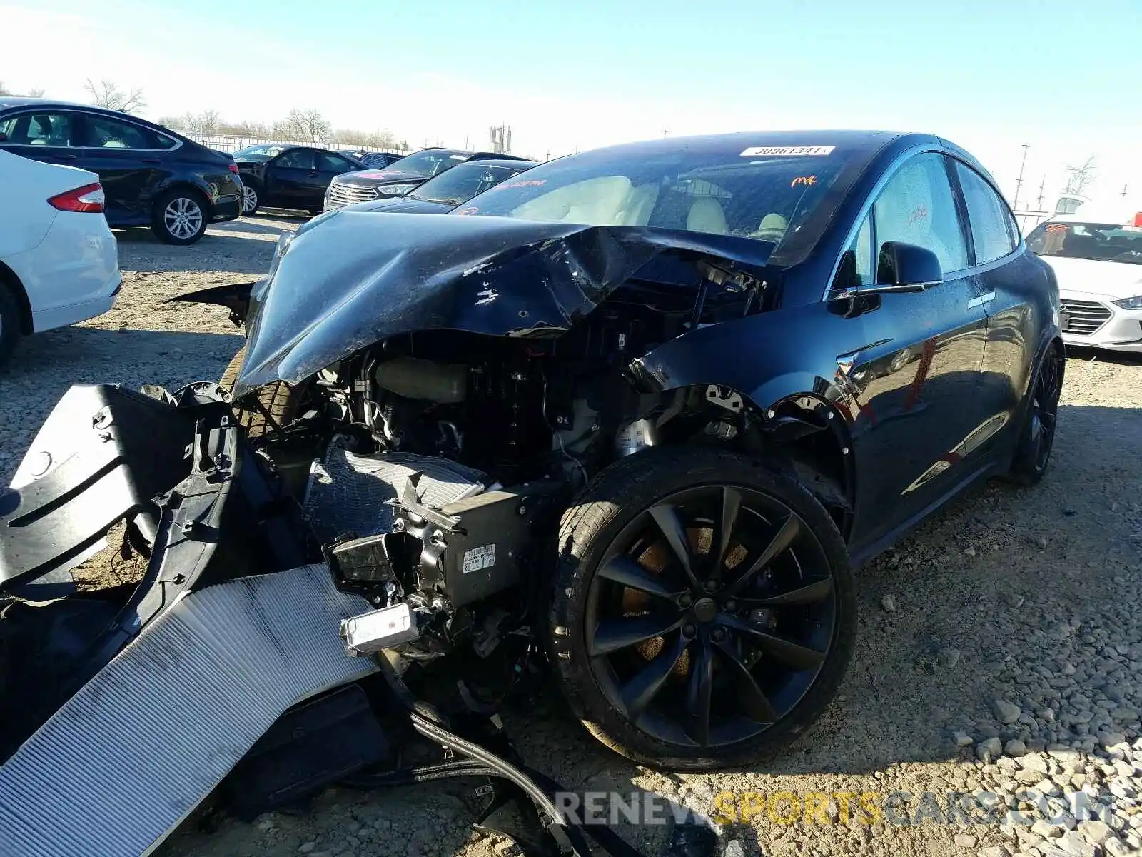 2 Photograph of a damaged car 5YJXCDE29LF228768 TESLA MODEL X 2020