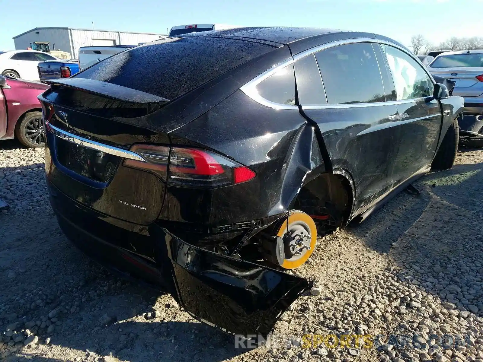 4 Photograph of a damaged car 5YJXCDE29LF228768 TESLA MODEL X 2020