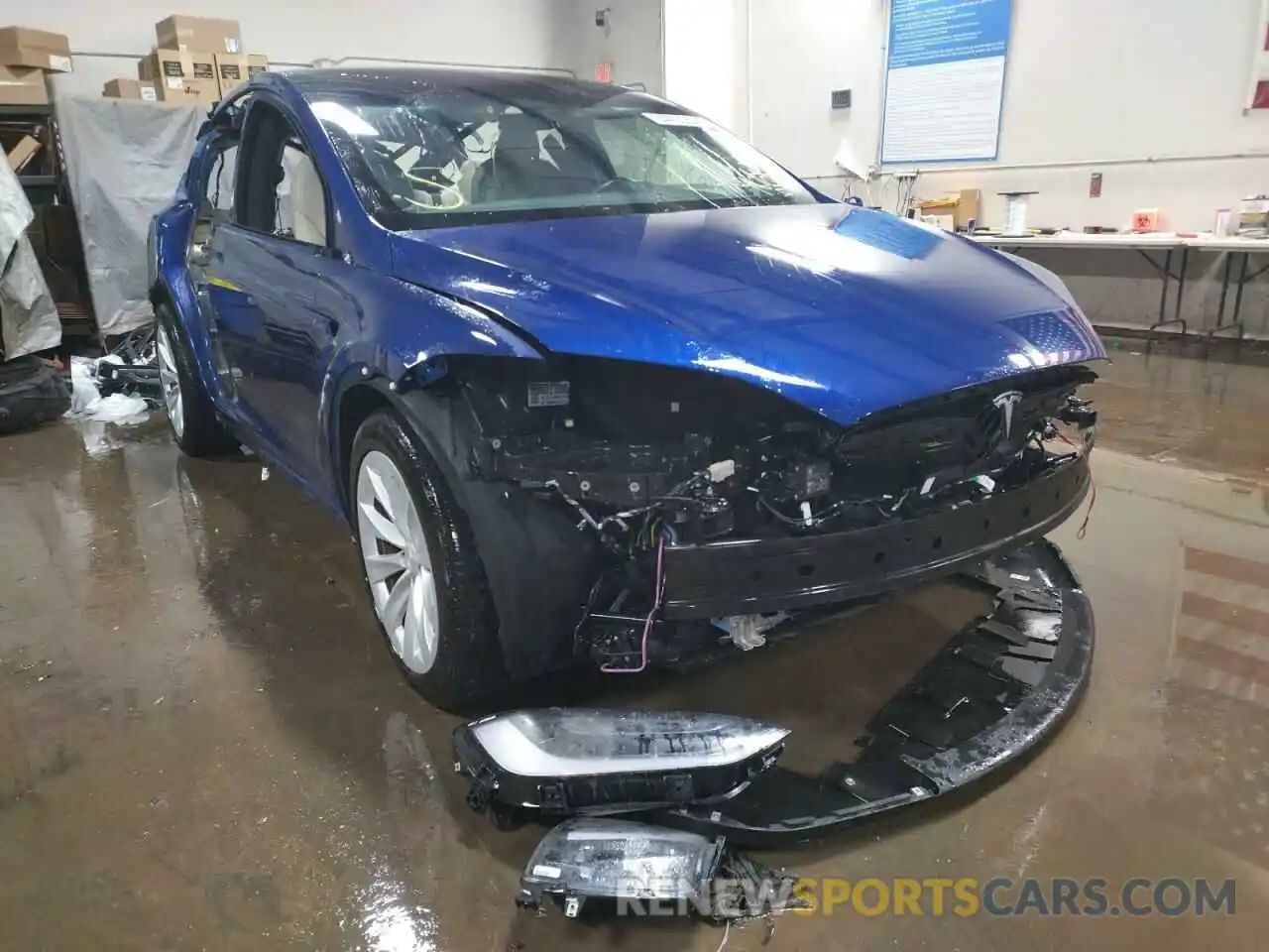 1 Photograph of a damaged car 5YJXCDE29LF237227 TESLA MODEL X 2020