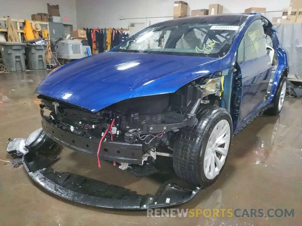 2 Photograph of a damaged car 5YJXCDE29LF237227 TESLA MODEL X 2020