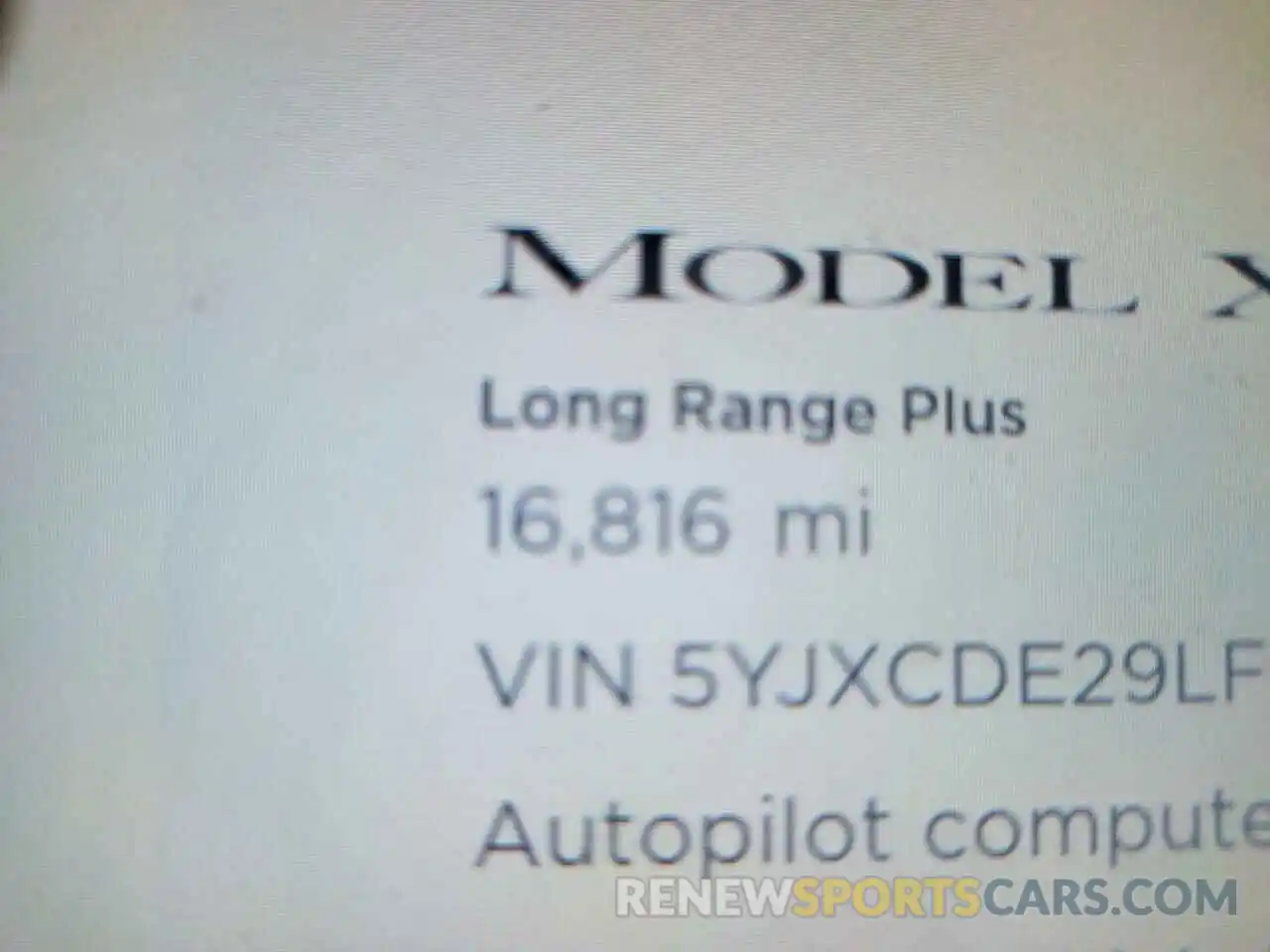 8 Фотография поврежденного автомобиля 5YJXCDE29LF237227 TESLA MODEL X 2020