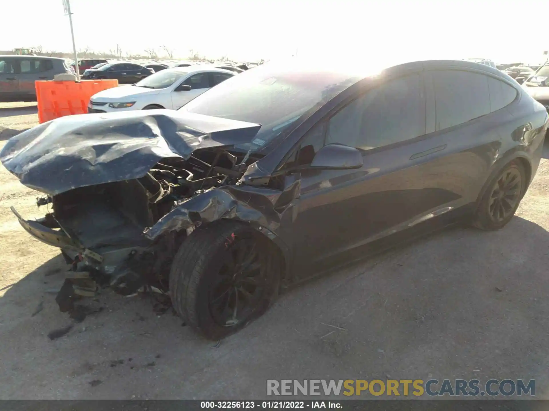 2 Photograph of a damaged car 5YJXCDE29LF249247 TESLA MODEL X 2020