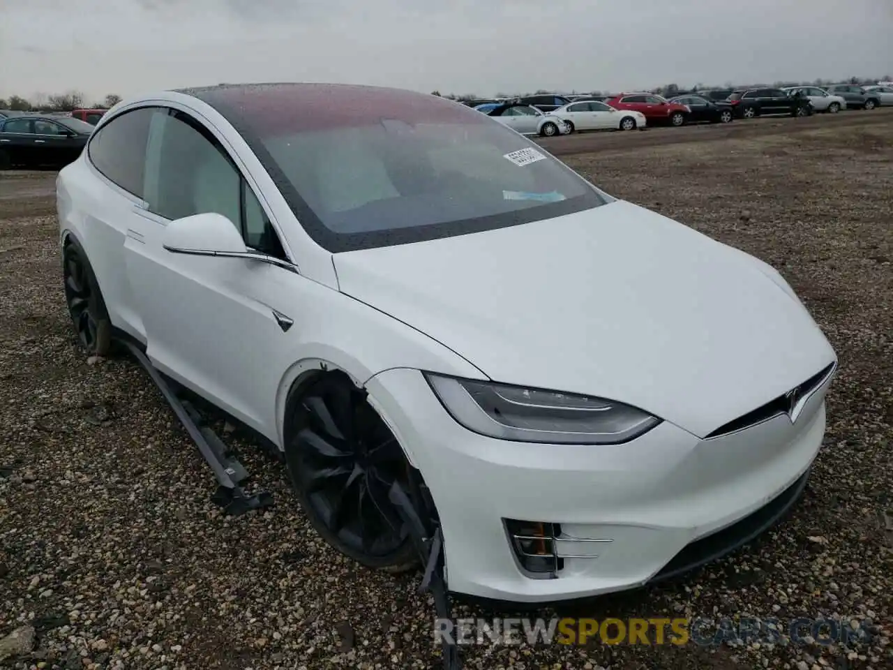 1 Photograph of a damaged car 5YJXCDE29LF301539 TESLA MODEL X 2020