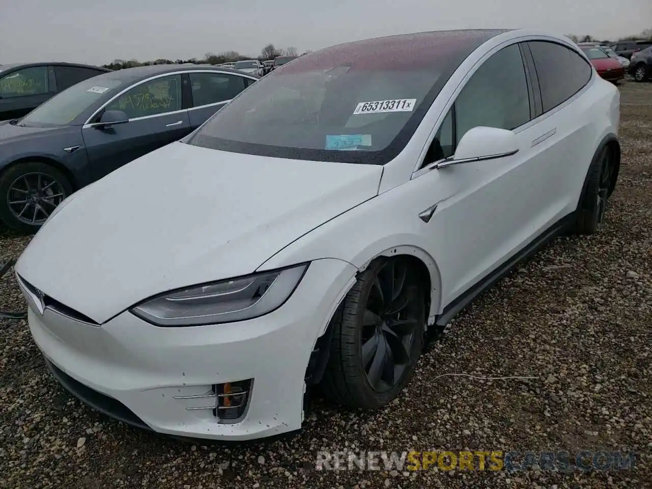 2 Photograph of a damaged car 5YJXCDE29LF301539 TESLA MODEL X 2020