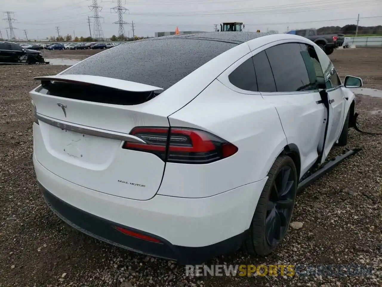 4 Фотография поврежденного автомобиля 5YJXCDE29LF301539 TESLA MODEL X 2020