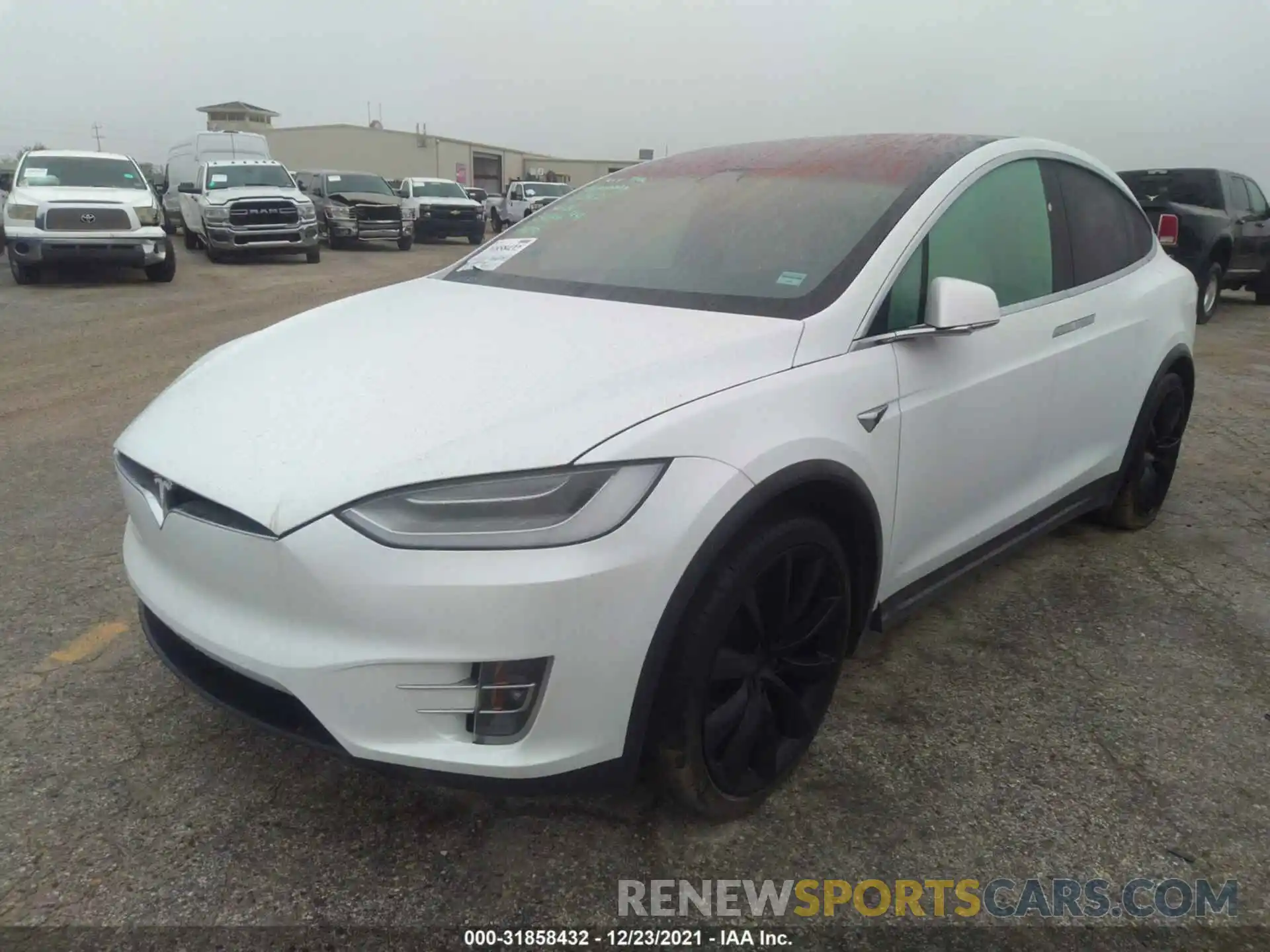 2 Photograph of a damaged car 5YJXCDE29LF303694 TESLA MODEL X 2020