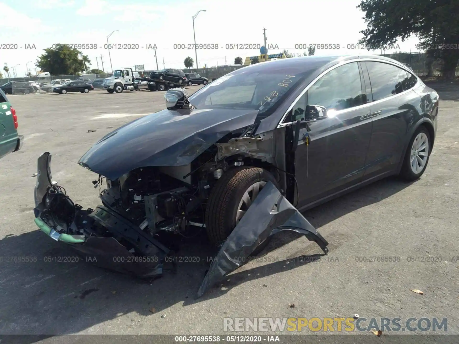 2 Photograph of a damaged car 5YJXCDE2XLF248804 TESLA MODEL X 2020