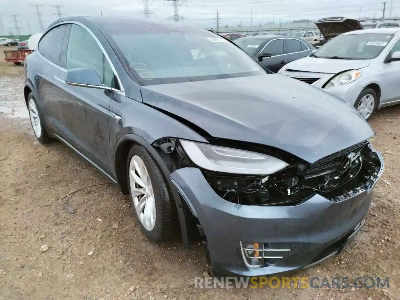 1 Photograph of a damaged car 5YJXCDE2XLF263061 TESLA MODEL X 2020