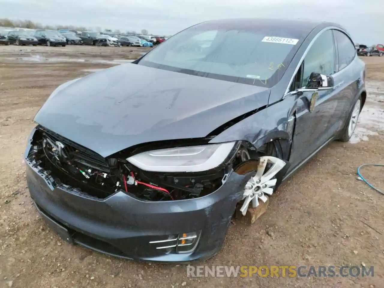 2 Photograph of a damaged car 5YJXCDE2XLF263061 TESLA MODEL X 2020