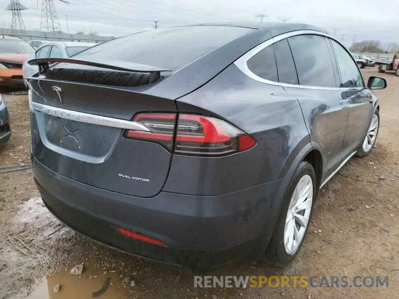 4 Фотография поврежденного автомобиля 5YJXCDE2XLF263061 TESLA MODEL X 2020