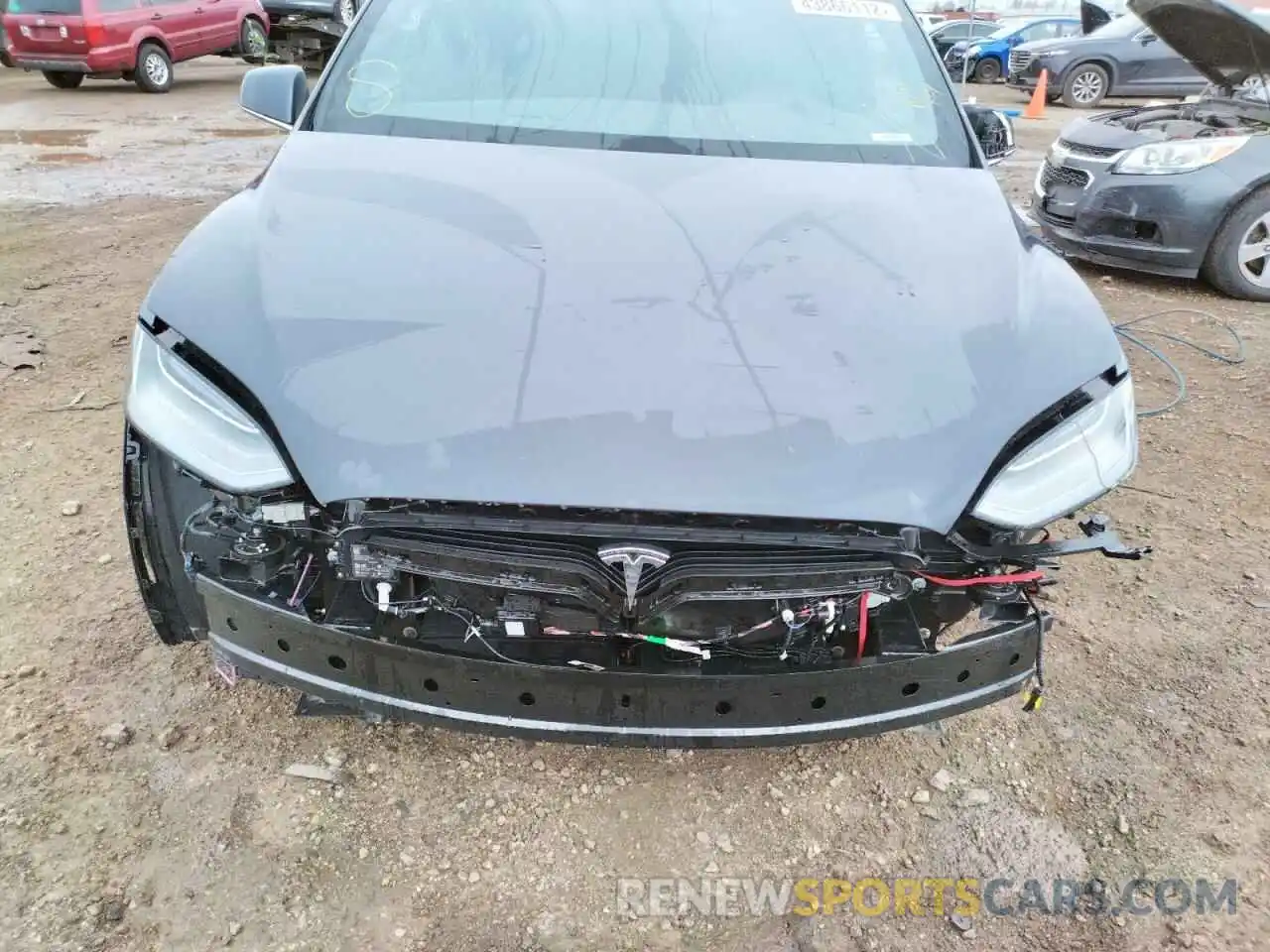 9 Photograph of a damaged car 5YJXCDE2XLF263061 TESLA MODEL X 2020