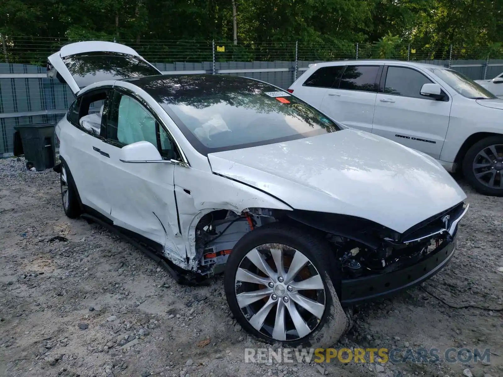 1 Photograph of a damaged car 5YJXCDE2XLF263903 TESLA MODEL X 2020