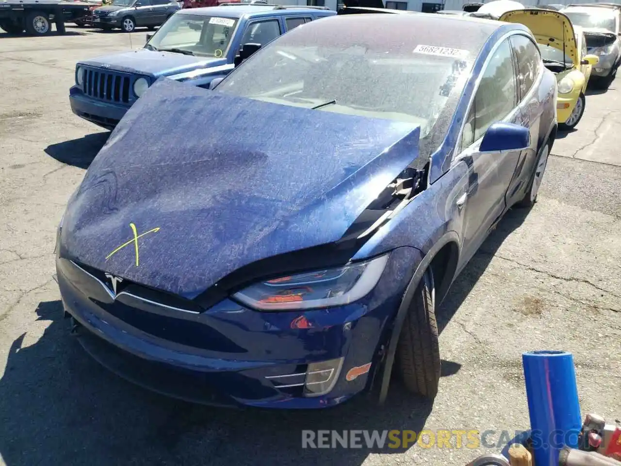 2 Фотография поврежденного автомобиля 5YJXCDE2XLF280085 TESLA MODEL X 2020