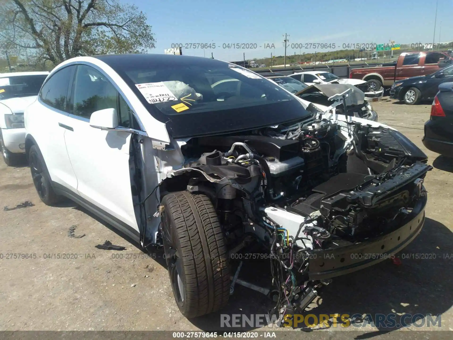 1 Photograph of a damaged car 5YJXCDE41LF236624 TESLA MODEL X 2020