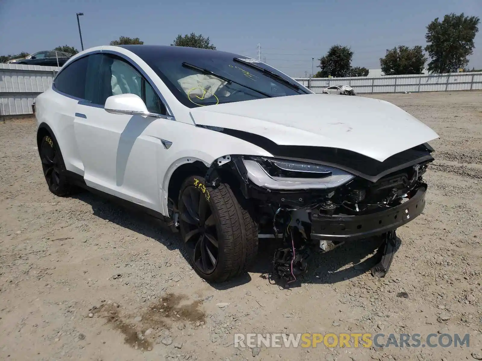 1 Photograph of a damaged car 5YJXCDE44LF232132 TESLA MODEL X 2020