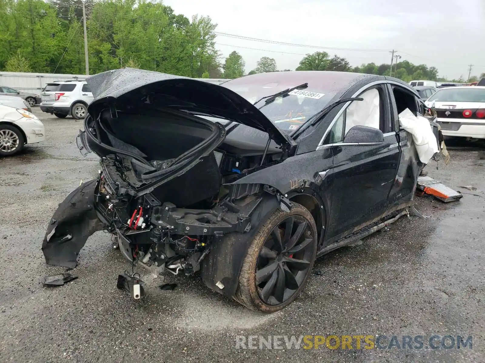 2 Photograph of a damaged car 5YJXCDE45LF282215 TESLA MODEL X 2020