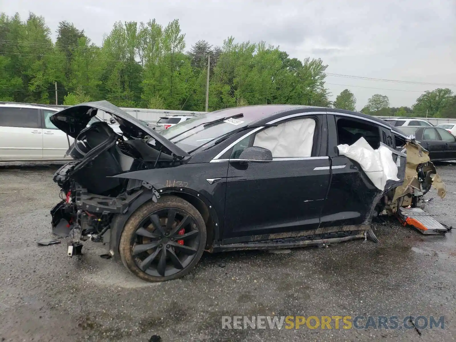 9 Фотография поврежденного автомобиля 5YJXCDE45LF282215 TESLA MODEL X 2020