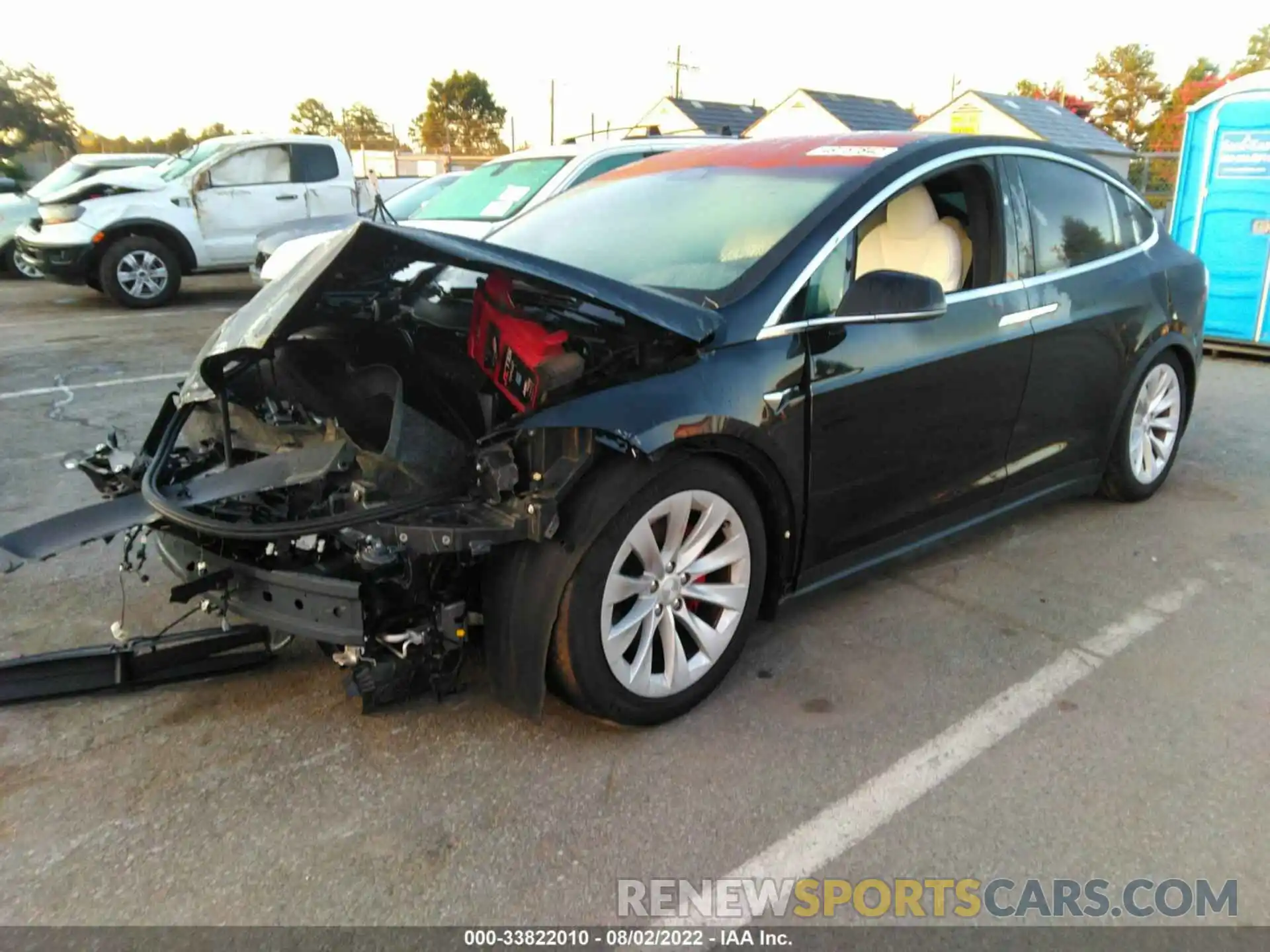 2 Photograph of a damaged car 5YJXCDE46LF299461 TESLA MODEL X 2020