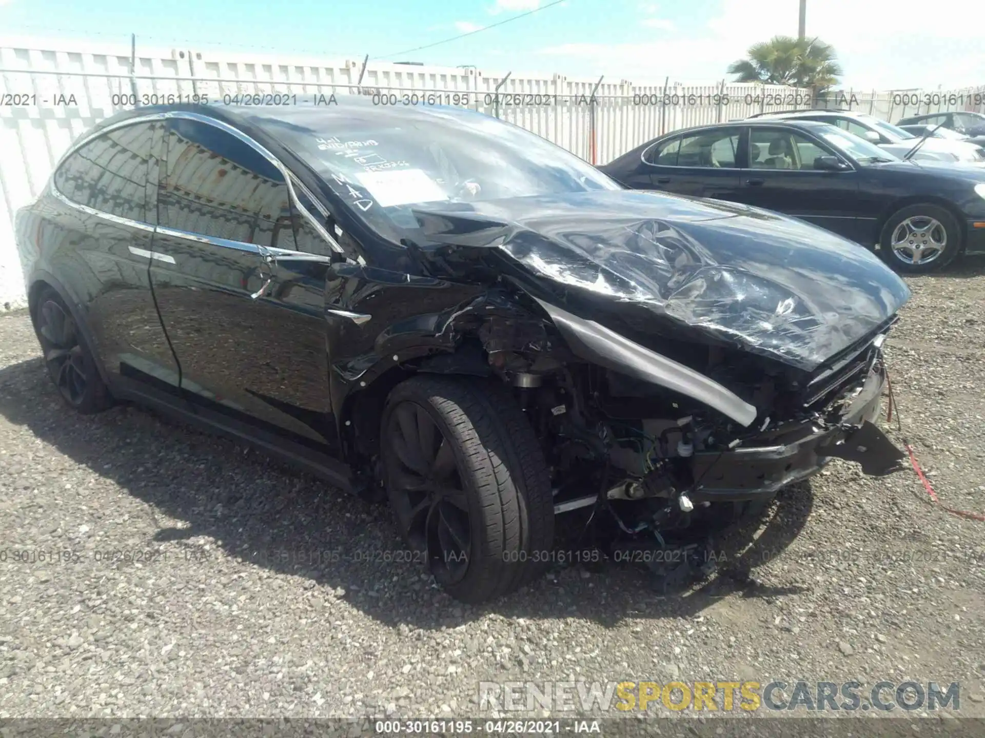 1 Photograph of a damaged car 5YJXCDE49LF269337 TESLA MODEL X 2020