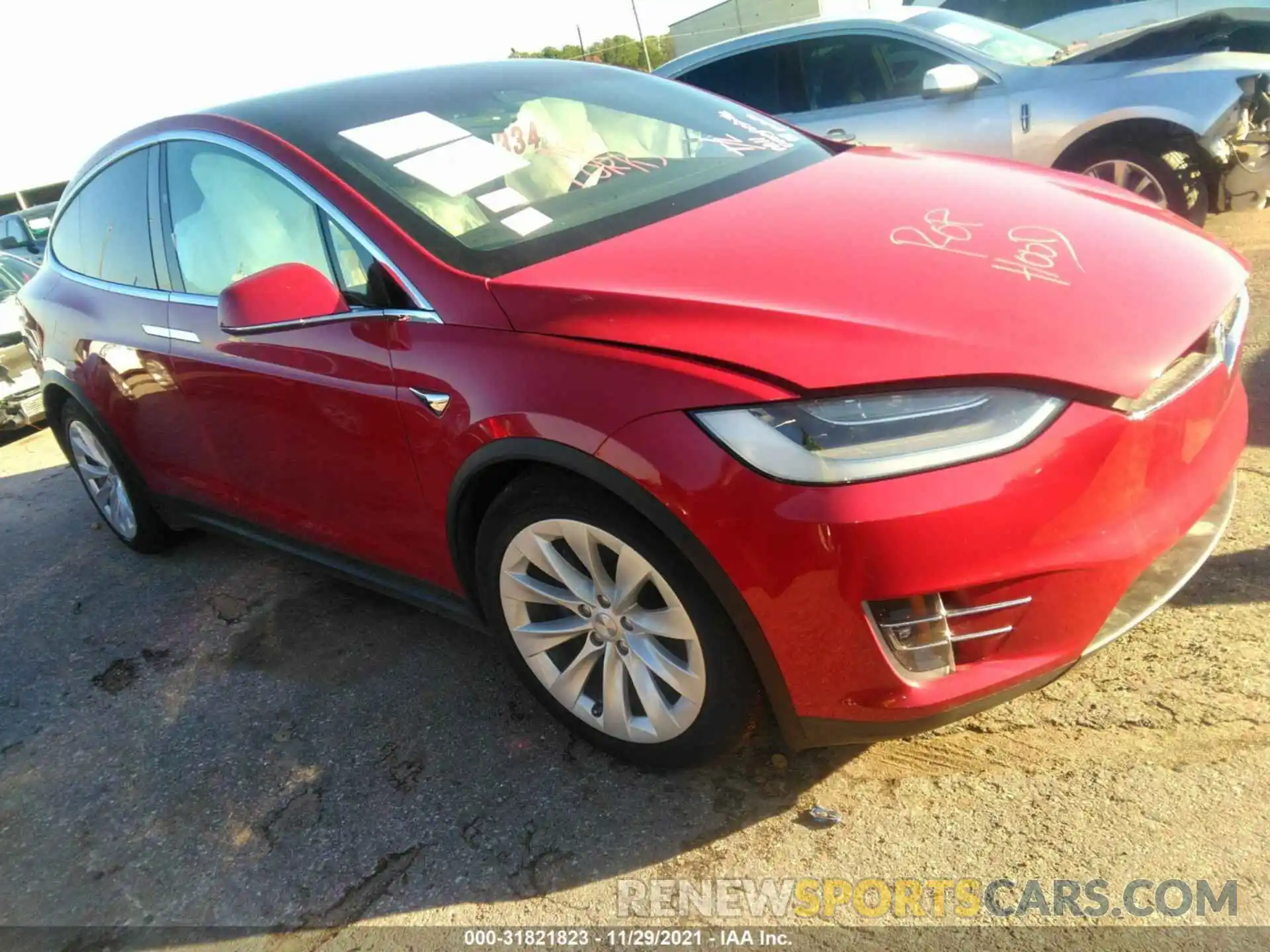 1 Фотография поврежденного автомобиля 5YJXCAE20MF312946 TESLA MODEL X 2021