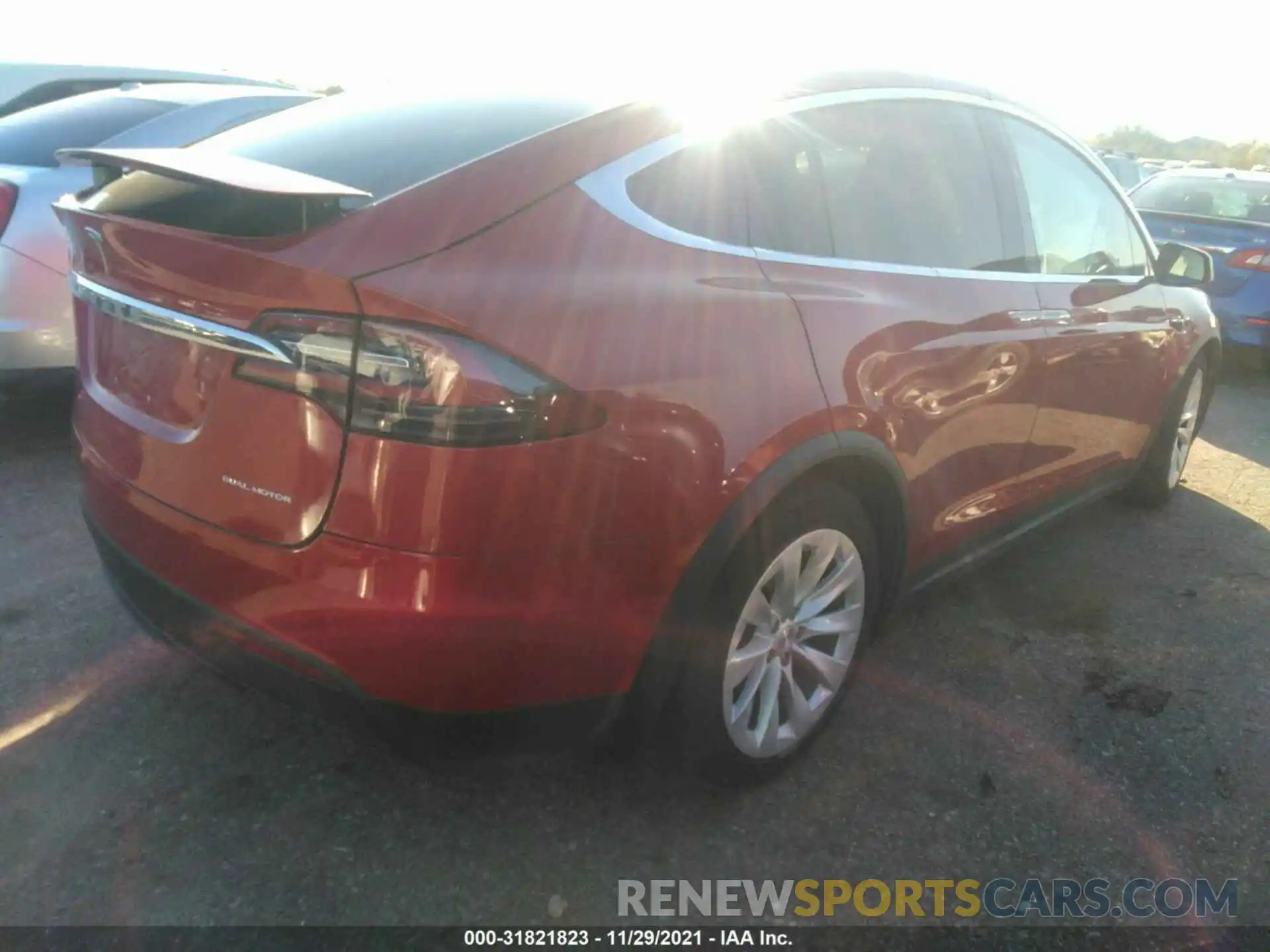 4 Фотография поврежденного автомобиля 5YJXCAE20MF312946 TESLA MODEL X 2021